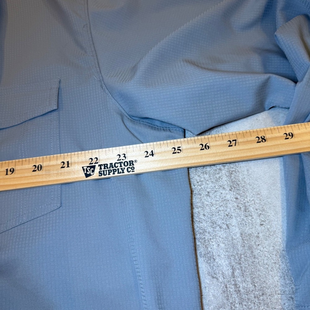 Columbia Men's Gray Sun Protection Long Sleeve Button Up Shirt XL Omni-Shade - Picture 9 of 12